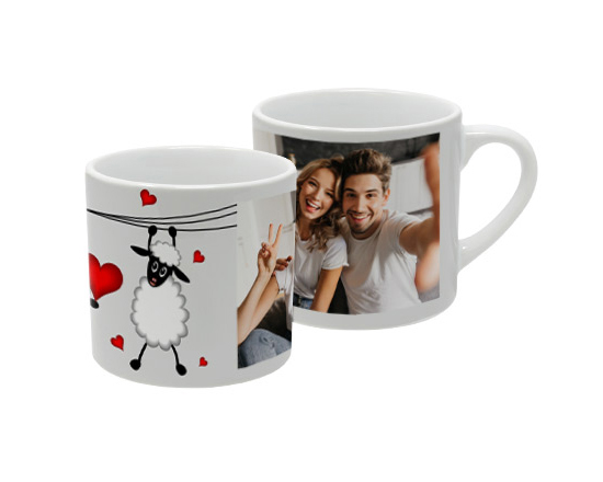 Tazzina da caffè con grafica con pecore