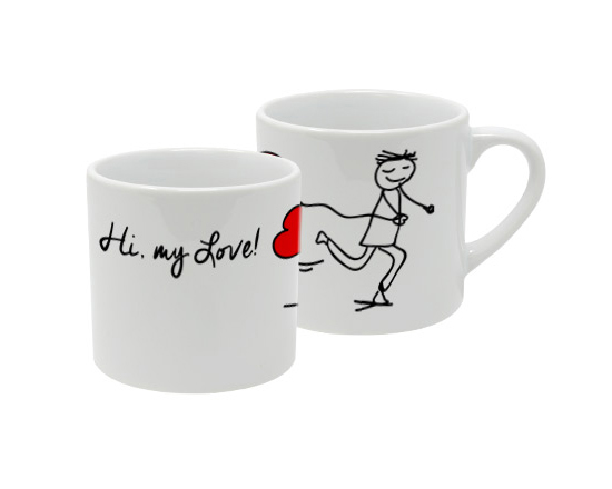 Tazza Coffee con grafica man in love