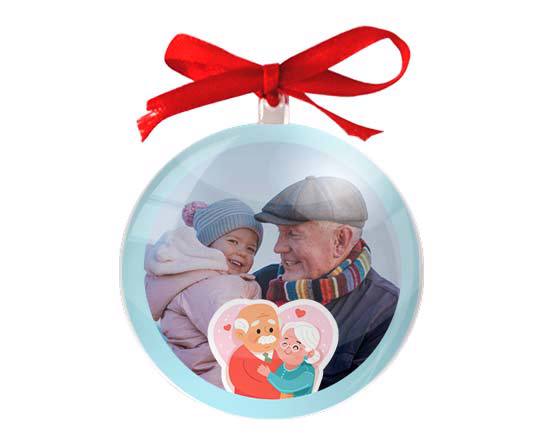 pallina di Natale festa dei nonni