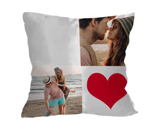 Cuscino classico con 4 riquadri da personalizzare con foto e testi