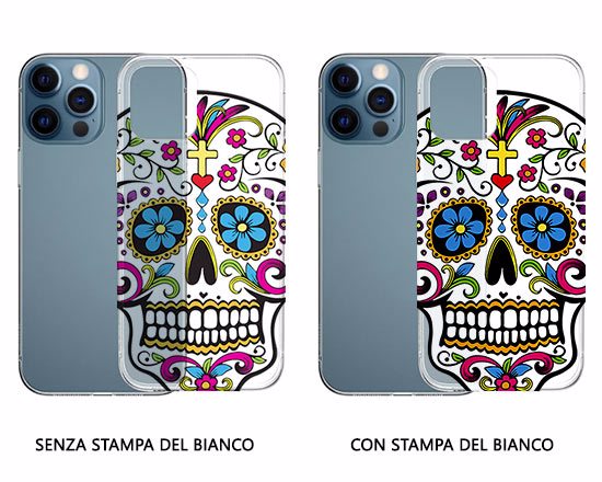 Scegli se stampare la cover con o senza l'opzione del bianco