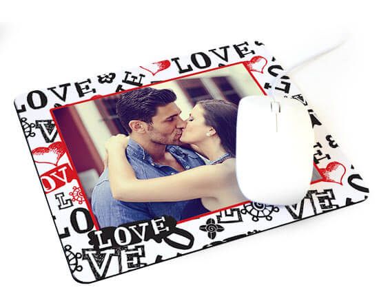 Tappetino mouse rettangolare Love in caos