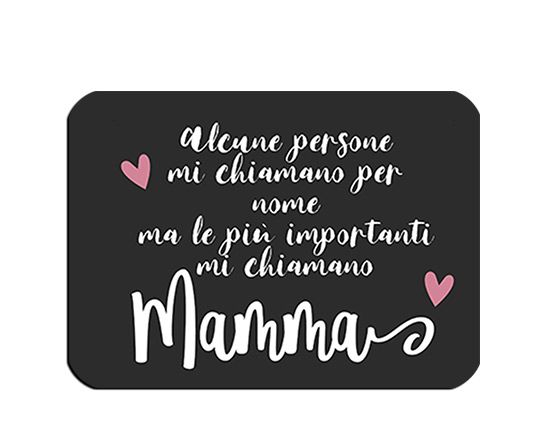 Calamita rettangolare con dedica