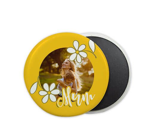 Calamita rotonda in ceramica Super Mom
