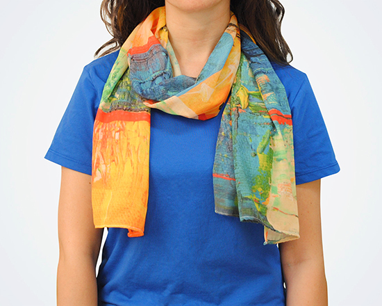 sciarpa in chiffon personalizzata