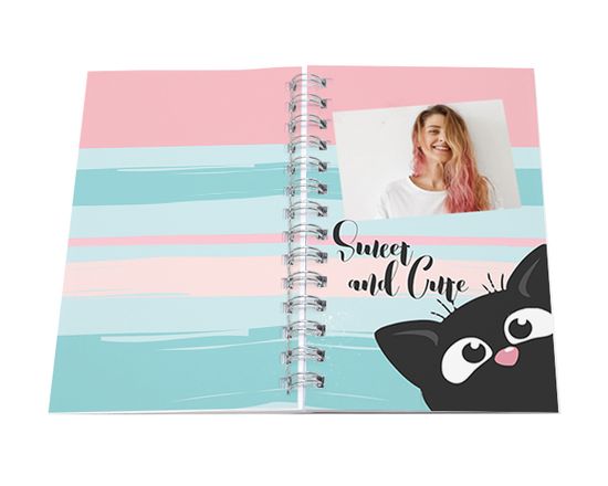 agenda personalizzata piccola con grafica e foto