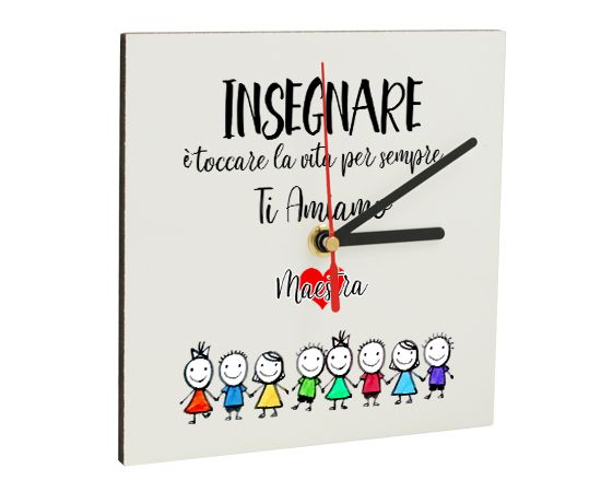 orologio con foto e grafica per la festa della mamma