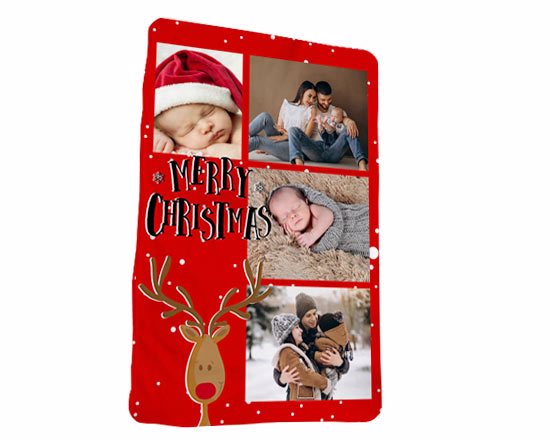 coperta personalizzata artigianale con collage