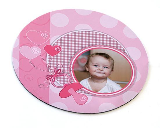 Un dolcissimo tappetino mouse rosa baby