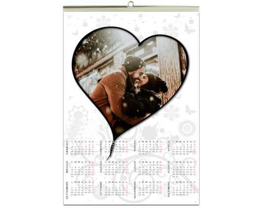 Calendario A3 pagina singola White love