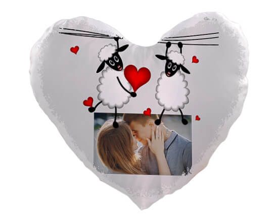 Cuscino cuore Sweet sheep