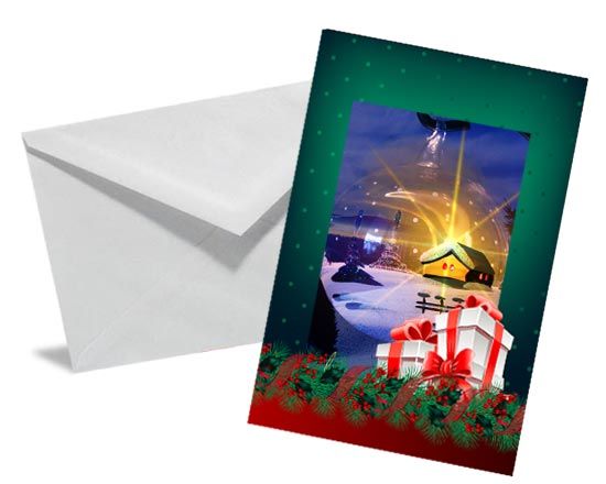 Biglietto auguri personalizzato con grafica e foto