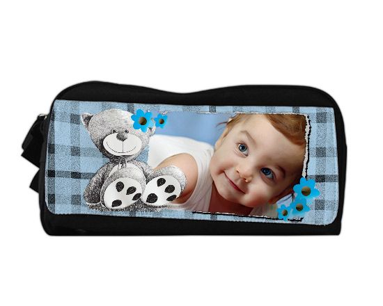Borsa portascarpe Orsetto celeste