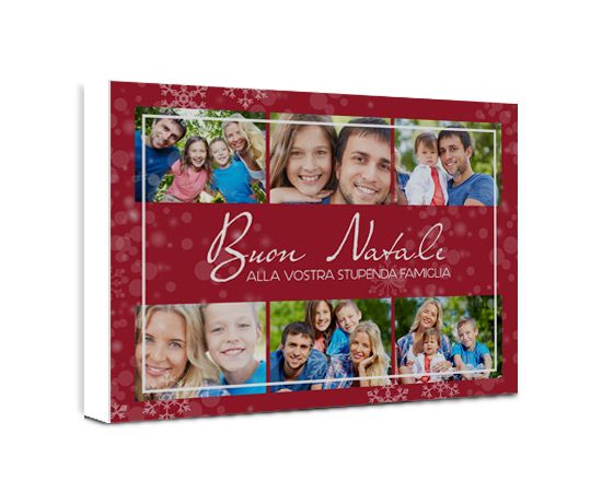 Foto collage su tela Red Christmas