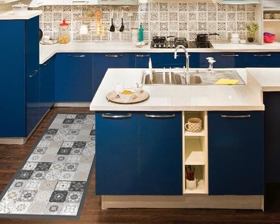 passatoia personalizzata con texture mattonelle - scegli quella più adatta alla tua cucina