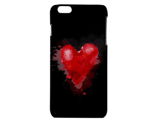 Cover iPhone 6 plus stampa 3D con grafica con cuore
