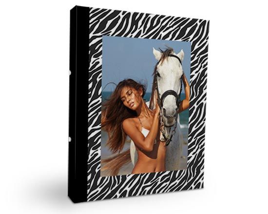 Raccoglitore personalizzato con grafica zebrata