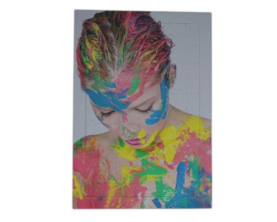 stampa foto verticali e grafiche su puzzle a4 con cornice