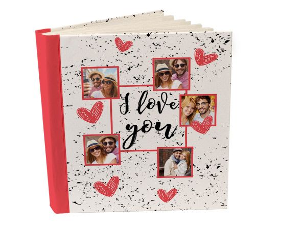 Album 26x30 con tasche I love you collage