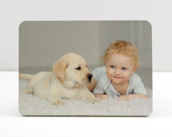 cornice fotografica in legno personalizzata con foto e immagini