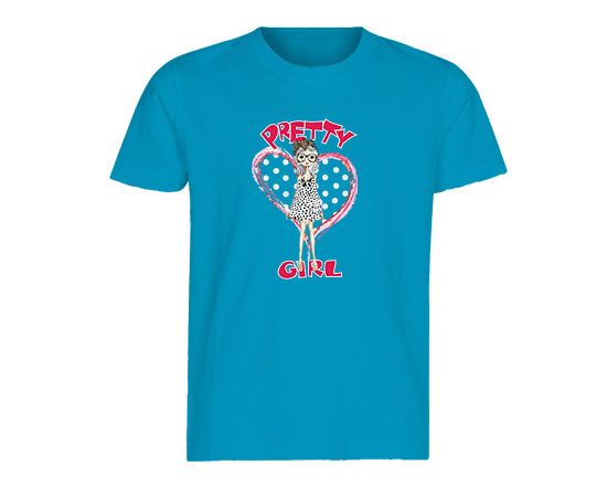 La sofisticata bambolina per la tua t-shirt