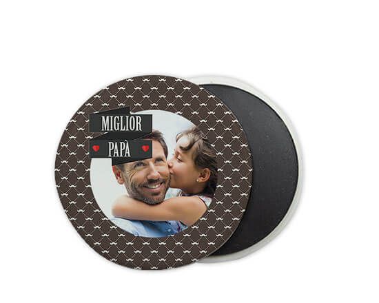 Calamita rotonda in ceramica Miglior Papà