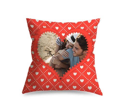 Cuscino dainetto con texture cuori
