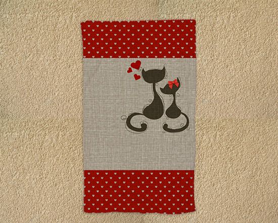 Telo mare 90x150 Cats in love