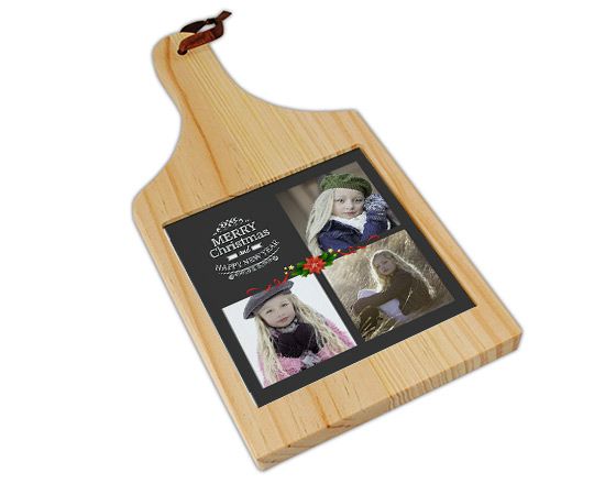 Tagliere in legno Merry Christmas