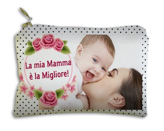Portachiavi portamonete personalizzato per la festa della mamma