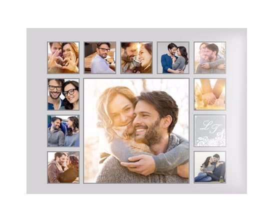 Poster collage Light grey