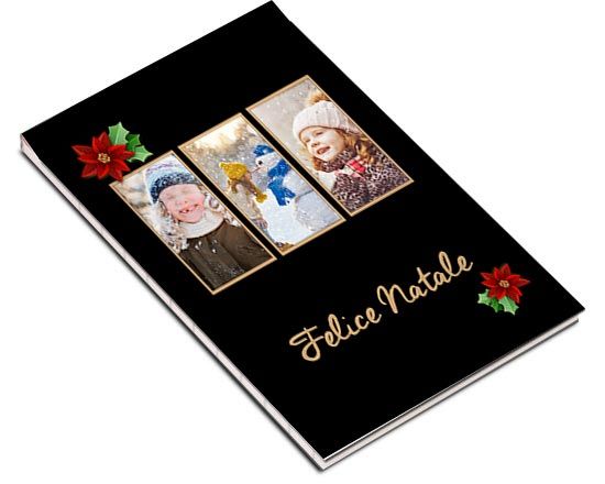 Copertina collage natalizia per block notes