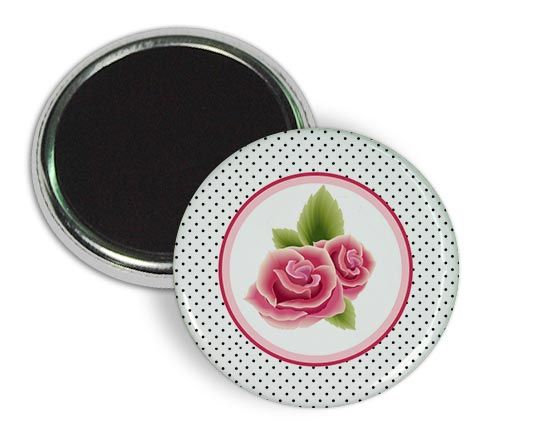 I meraviglioso magnete con rose disegnate