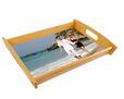 Vassoio in legno con stampa di foto e immagini