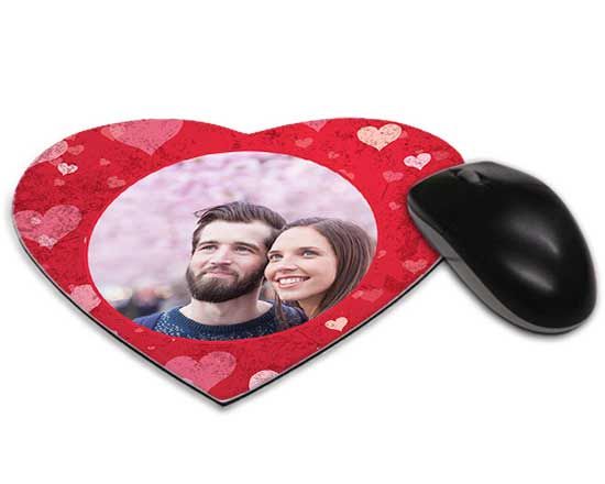 Tappetino Mouse Cuore nel colore rosso
