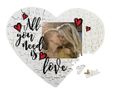 Foto puzzle masonite con grafica romantica