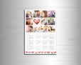 Calendario magnetico A3 Love Cuori
