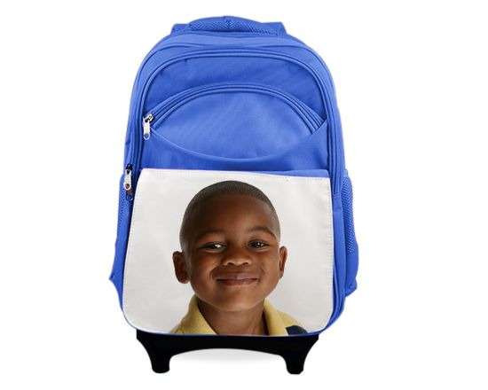 zaino trolley blu personalizzato