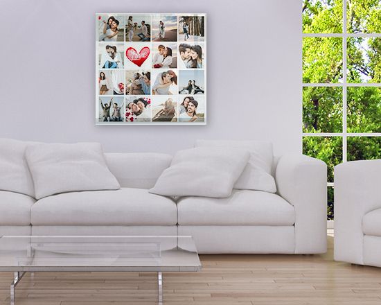 stampa collage su plexiglass
