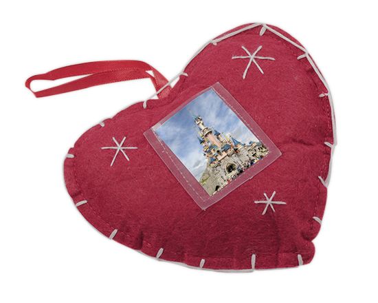 decorazione cuore in feltro