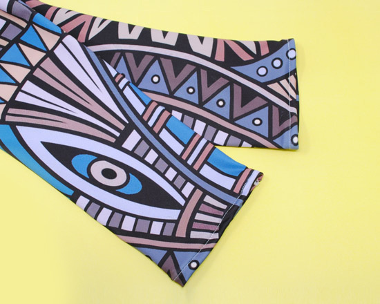 Leggings donna personalizzati taglia M particolare gamba