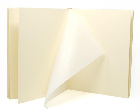 Album foto in tessuto e pelle con foto stampata e grafica in copertina