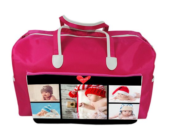 collage di foto sul tuo borsone per palestra