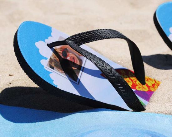 personalizza infradito con foto