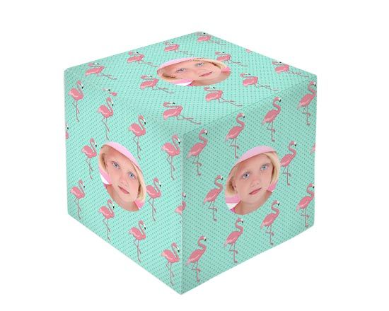 Fenicooteri rosa per il tuo cubo con foto
