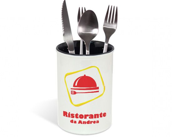 Portaposate in ceramica per la cucina