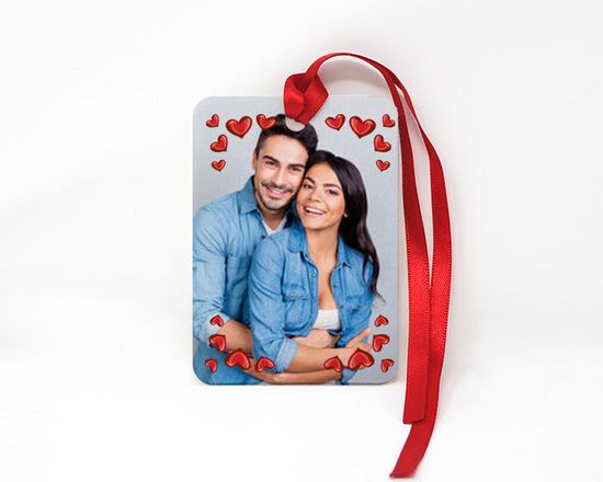 Targhetta Rettangolare in Feltro Love