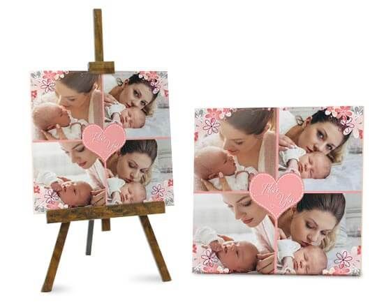 Mattonella in ceramica con grafica per la mamma