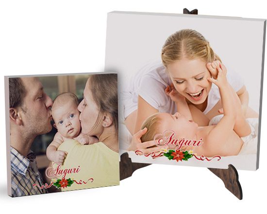 Tela light con grafica natalizia Auguri