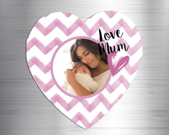 Calamita cuore masonite Mum zig zag